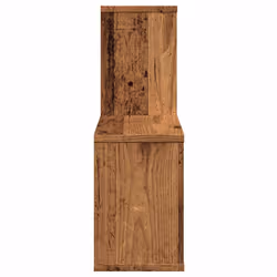vidaXL Wall Shelf Wall-Mounted Shelf Storage Display Rack Engineered Wood - old wood - Additional view 4