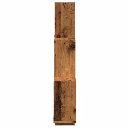 vidaXL Wall Cube Shelf Hanging Wall-Mounted Floating Shelf Engineered Wood - old wood - Additional view 4
