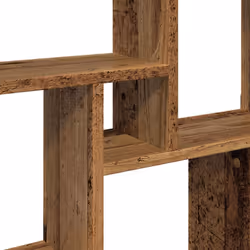 vidaXL Wall Cube Shelf Hanging Wall-Mounted Floating Shelf Engineered Wood - old wood - Additional view 6