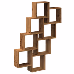 vidaXL Wall Cube Shelf Wall Storage Floating Shelf Old Wood Engineered Wood