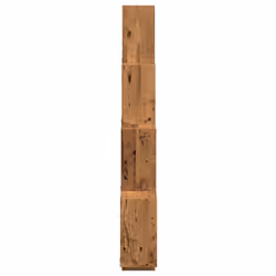 vidaXL Wall Cube Shelf Wall Storage Floating Shelf Old Wood Engineered Wood - Additional view 4