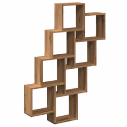 vidaXL Wall Cube Shelf Storage Floating Shelf Artisan Oak Engineered Wood