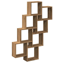 vidaXL Wall Cube Shelf Storage Floating Shelf Artisan Oak Engineered Wood