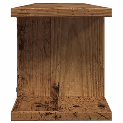 vidaXL 2x Wall Shelf Wall-Mounted Shelf Hanging Floating Shelf Engineered Wood - old wood, 75 x 18 x 20 cm - Additional view 5
