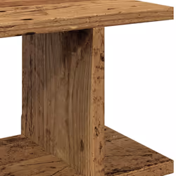 vidaXL 2x Wall Shelf Wall-Mounted Shelf Hanging Floating Shelf Engineered Wood - old wood, 75 x 18 x 20 cm - Additional view 7