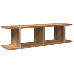 vidaXL 2x Wall Shelf Wall-Mounted Shelf Hanging Floating Shelf Engineered Wood - artisan oak, 75 x 18 x 20 cm - Additional view 6