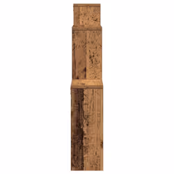 vidaXL Wall Cube Shelf Hanging Wall-Mounted Floating Shelf Engineered Wood - old wood - Additional view 4