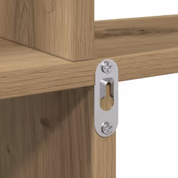 vidaXL Wall Cube Shelf Hanging Wall-Mounted Floating Shelf Engineered Wood - artisan oak - Additional view 6