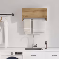 vidaXL Wardrobe Chipboard Home Hanging Shelf Clothes Organiser Multi Colours - artisan oak
