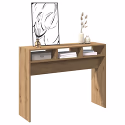vidaXL Console Table Hallway Accent Couch Table End Side Table Engineered Wood - artisan oak