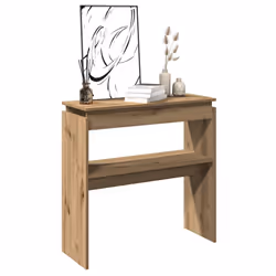vidaXL Console Table Hallway Accent Couch Table End Side Table Engineered Wood - artisan oak
