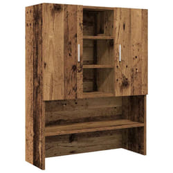 vidaXL Washing Machine Cabinet Bathroom Cupboard Laundry Shelf Storage Rack - old wood