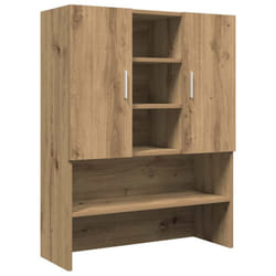 vidaXL Washing Machine Cabinet Bathroom Cupboard Laundry Shelf Storage Rack - artisan oak