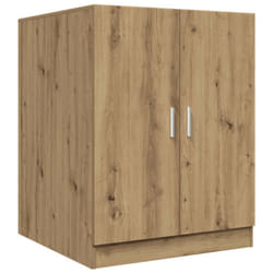 vidaXL Washing Machine Cabinet Bathroom Laundry Room Cupboard Storage Rack - artisan oak