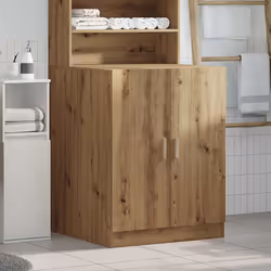 vidaXL Washing Machine Cabinet Bathroom Laundry Room Cupboard Storage Rack - artisan oak