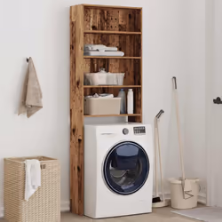 vidaXL Washing Machine Cabinet Laundry Room Rack Storage Washing Cupboard - old wood
