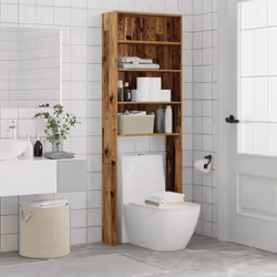 vidaXL Washing Machine Cabinet Laundry Room Rack Storage Washing Cupboard - old wood - Additional view 4