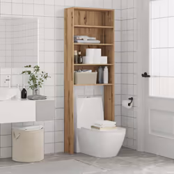vidaXL Washing Machine Cabinet Laundry Room Rack Storage Washing Cupboard - artisan oak - Additional view 4