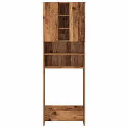 vidaXL Washing Machine Cabinet Bathroom Laundry Room Cupboard Storage Rack - old wood - Additional view 6