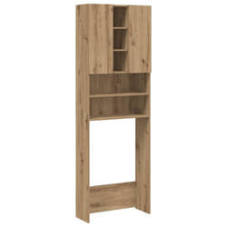 vidaXL Washing Machine Cabinet Bathroom Laundry Room Cupboard Storage Rack - artisan oak
