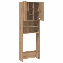 vidaXL Washing Machine Cabinet Bathroom Laundry Room Cupboard Storage Rack - artisan oak - Additional view 7