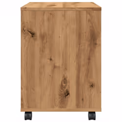 vidaXL Rolling Cabinet Office Side Table Hall Drawer Cabinet Engineered Wood - artisan oak - Additional view 5