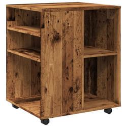 vidaXL Rolling Cabinet Drawer Cabinet Filing Storage Cabinet Engineered Wood - old wood