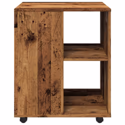 vidaXL Rolling Cabinet Drawer Cabinet Filing Storage Cabinet Engineered Wood - old wood - Additional view 4