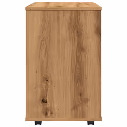vidaXL Rolling Cabinet Office Side Table Hall Drawer Cabinet Engineered Wood - artisan oak - Additional view 5