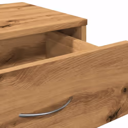 vidaXL Rolling Cabinet Office Side Table Hall Drawer Cabinet Engineered Wood - artisan oak - Additional view 8