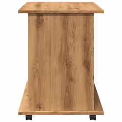 vidaXL Rolling Cabinet Office Side Table Hall Drawer Cabinet Engineered Wood - artisan oak - Additional view 5