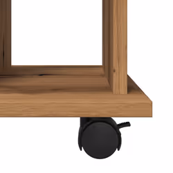vidaXL Rolling Cabinet Office Side Table Hall Drawer Cabinet Engineered Wood - artisan oak - Additional view 7