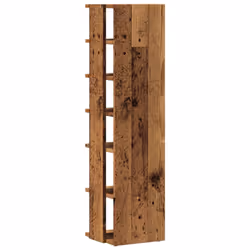 vidaXL Shoe Cabinet Household Storage Shelf Shoe Cupboard Engineered Wood - old wood, 1 pcs - Additional view 5