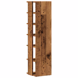 vidaXL Shoe Cabinet Household Storage Shelf Shoe Cupboard Engineered Wood - old wood, 2 pcs - Additional view 5