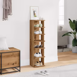 vidaXL Shoe Cabinet Household Storage Shelf Shoe Cupboard Engineered Wood - artisan oak, 1 pcs - Additional view 2