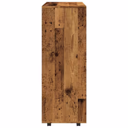 vidaXL Wardrobe Bedroom Rack Closet Clothes Storage Organiser Engineered Wood - old wood - Additional view 5