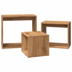 vidaXL Nesting Tables Living Room Side Table End Table 3 pcs Engineered Wood - artisan oak - Additional view 4