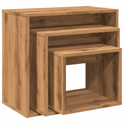 vidaXL Nesting Tables Living Room Side Table End Table 3 pcs Engineered Wood - artisan oak - Additional view 6
