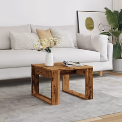 vidaXL Side Table Hall Accent Table Couch Coffee Sofa Table Engineered Wood - old wood