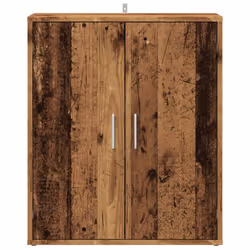 vidaXL Shoe Cabinet Shoe Storage Rack Organiser Shoe Cupboard Engineered Wood - old wood - Additional view 4