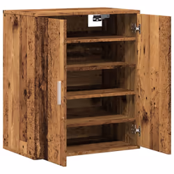 vidaXL Shoe Cabinet Shoe Storage Rack Organiser Shoe Cupboard Engineered Wood - old wood - Additional view 7