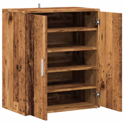 vidaXL Shoe Cabinet Shoe Storage Rack Organiser Shoe Cupboard Engineered Wood - old wood - Additional view 8