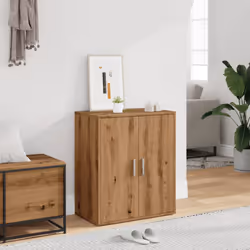 vidaXL Shoe Cabinet Shoe Storage Rack Organiser Shoe Cupboard Engineered Wood - artisan oak