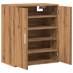 vidaXL Shoe Cabinet Shoe Storage Rack Organiser Shoe Cupboard Engineered Wood - artisan oak - Additional view 7