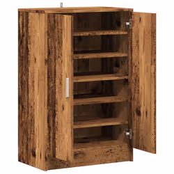 vidaXL Shoe Bench Hallway Bench Seat Shoe Organiser Shoe Rack Engineered Wood - old wood - Additional view 6
