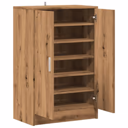 vidaXL Shoe Bench Hallway Bench Seat Shoe Organiser Shoe Rack Engineered Wood - artisan oak - Additional view 6