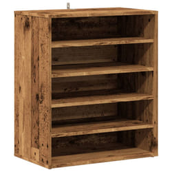 vidaXL Shoe Cabinet Shoe Storage Rack Organiser Shoe Cupboard Engineered Wood - old wood
