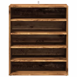 vidaXL Shoe Cabinet Shoe Storage Rack Organiser Shoe Cupboard Engineered Wood - old wood - Additional view 4