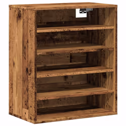 vidaXL Shoe Cabinet Shoe Storage Rack Organiser Shoe Cupboard Engineered Wood - old wood - Additional view 7