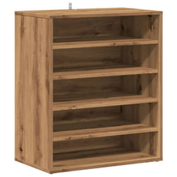 vidaXL Shoe Cabinet Shoe Storage Rack Organiser Shoe Cupboard Engineered Wood - artisan oak